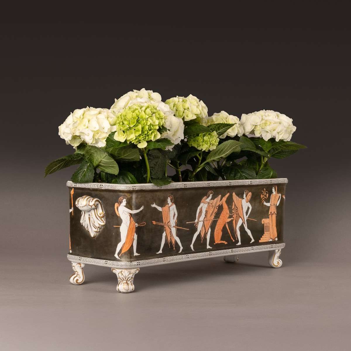 Hill Pottery, Staffordshire circa 1860 - importante jardinière d'après Hancarville-photo-3