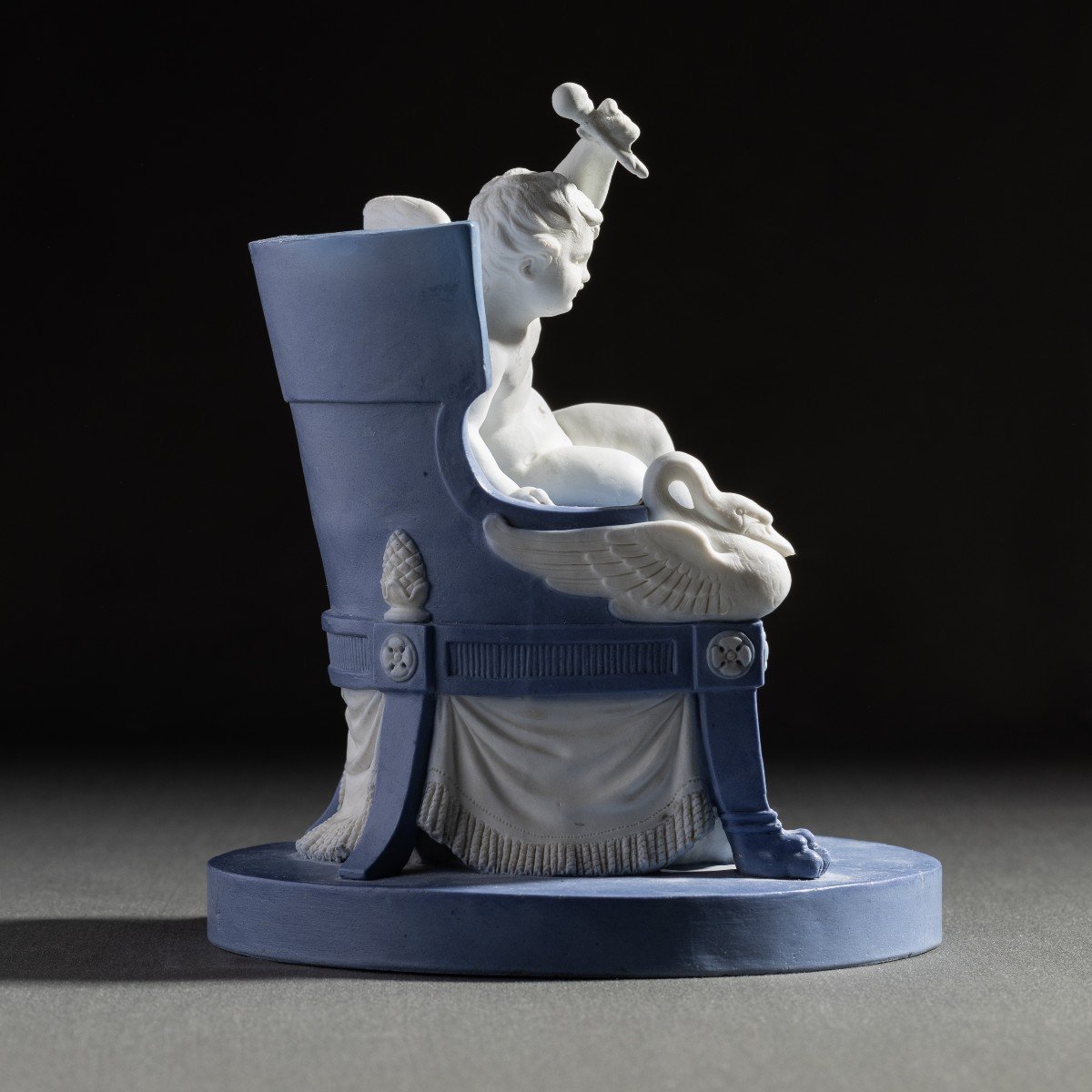 Manufacture Royale De Sèvres - “l'amour à La Dentelle”, Rare Wedgwood-style Biscuit-photo-3