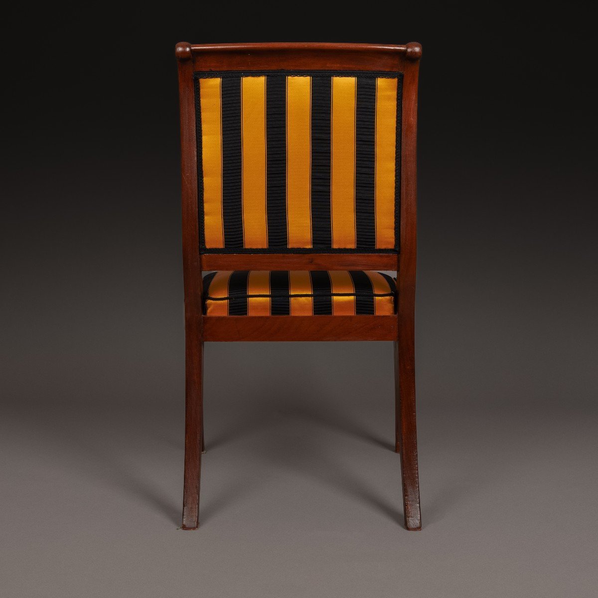 Jacob Desmalter - fauteuil impérial en acajou et soie Prelle - vers 1810-photo-7
