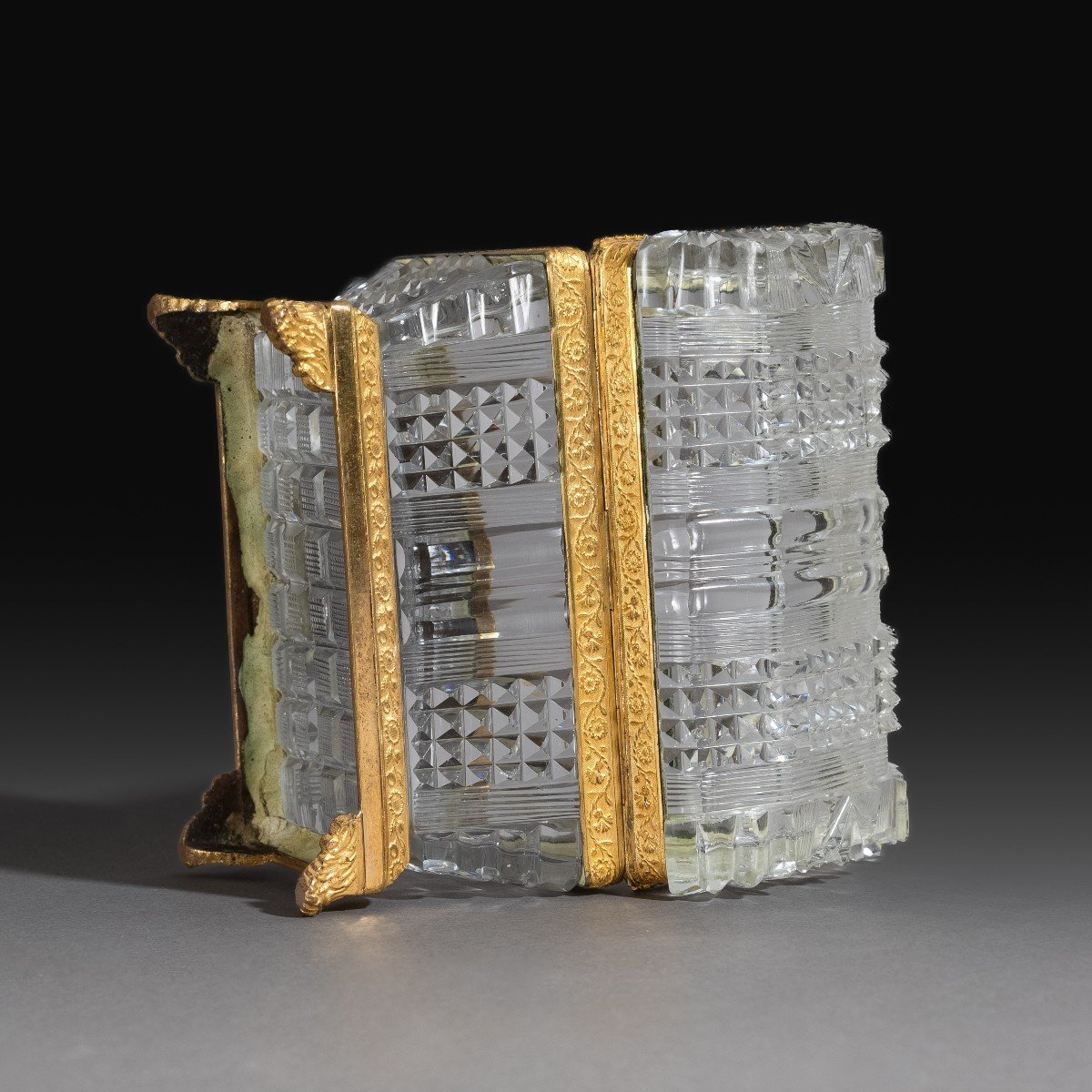 Le Creusot, Circa 1820 - Ormoulu Mounted Crystal Box - Restoration Period-photo-5