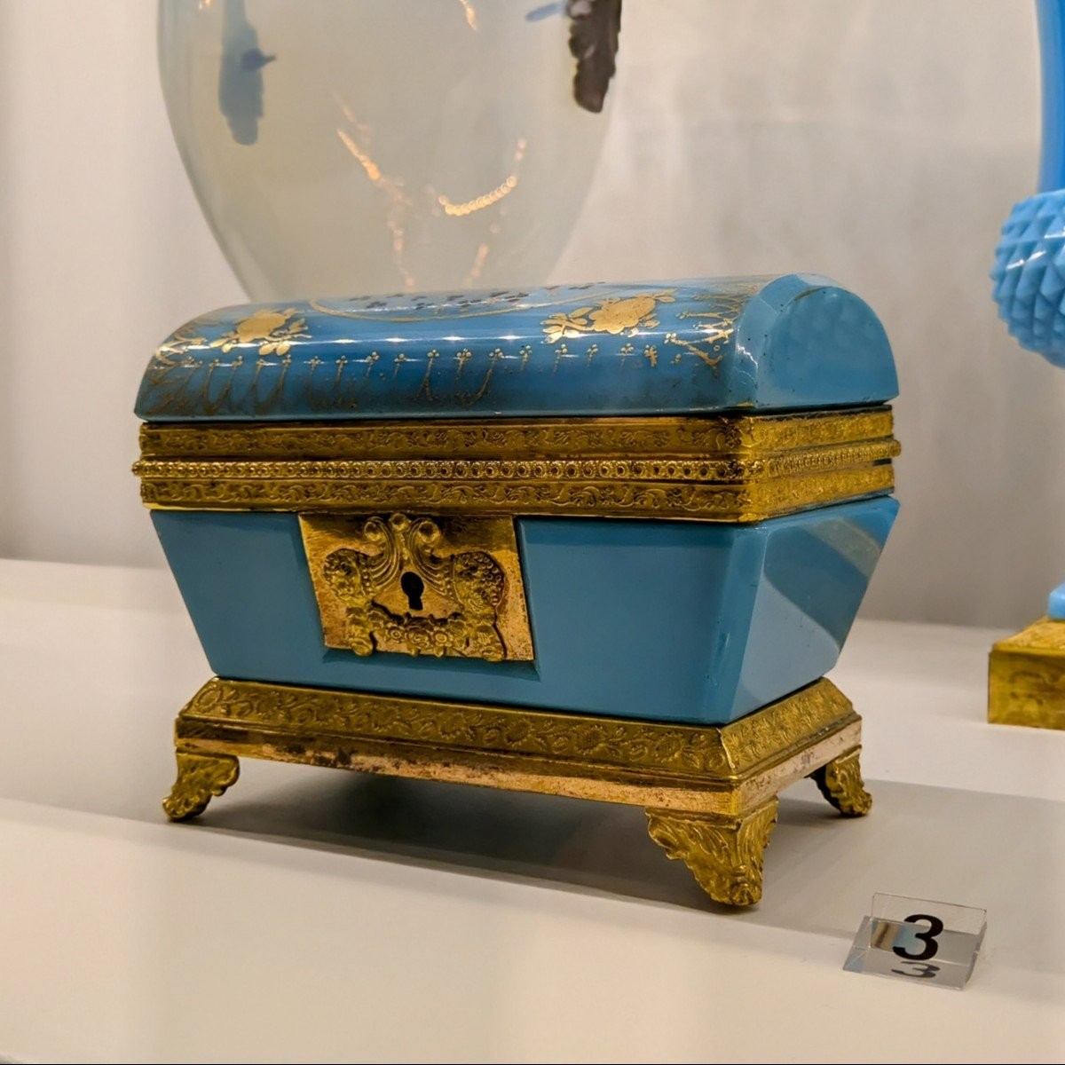 Le Creusot, Circa 1820 - Ormoulu Mounted Crystal Box - Restoration Period-photo-6