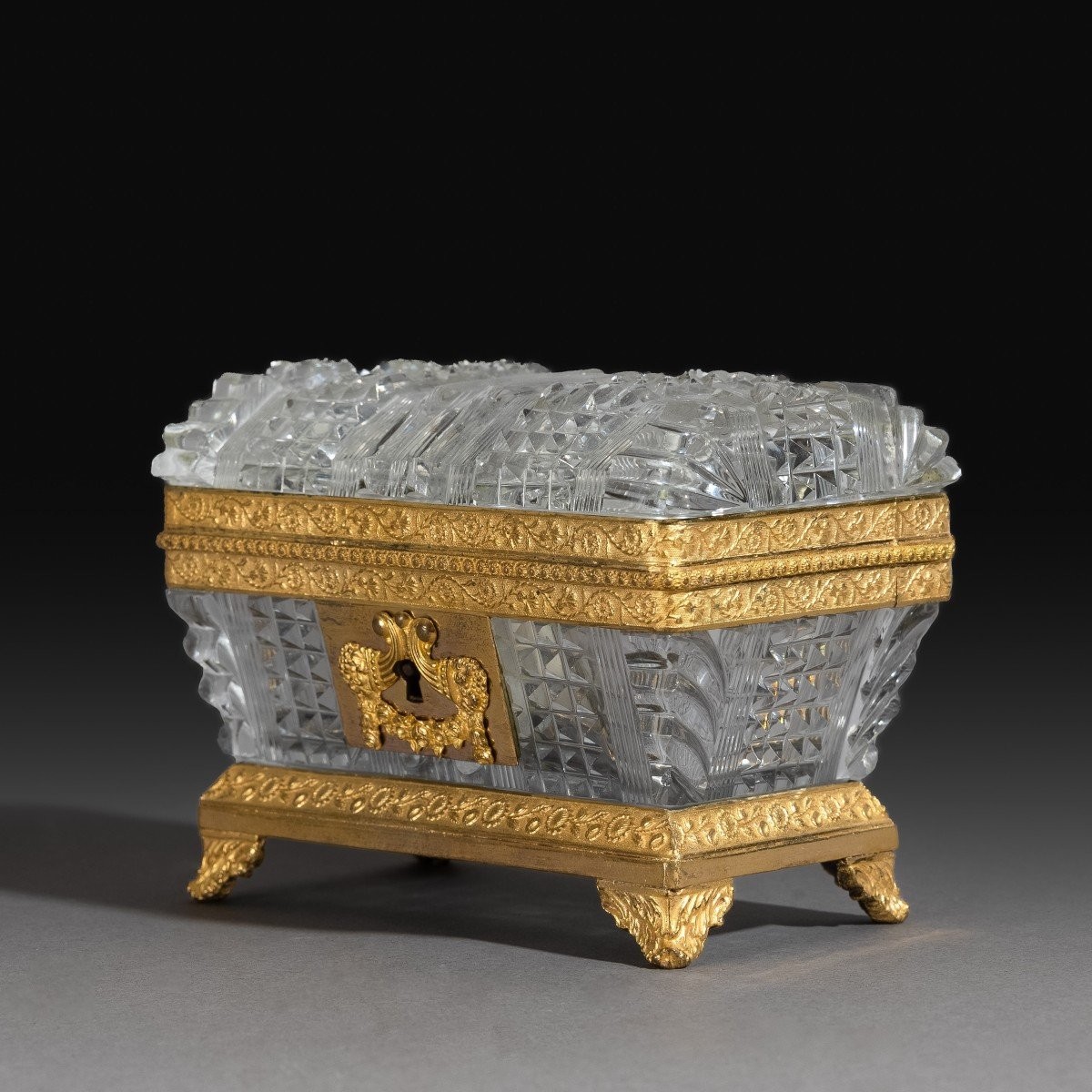 Le Creusot, Circa 1820 - Ormoulu Mounted Crystal Box - Restoration Period