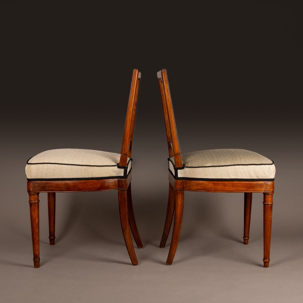 Georges Jacob - Pair Of Chairs Circa 1790, Delivered For The Tuileries - Emperor's Study -photo-2