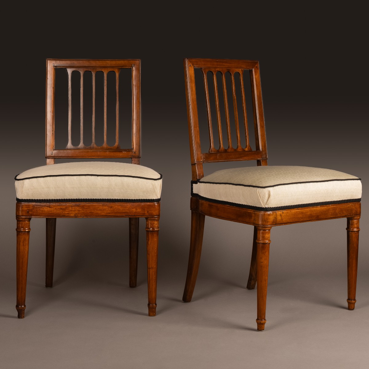 Georges Jacob - Pair Of Chairs Circa 1790, Delivered For The Tuileries - Emperor's Study 
