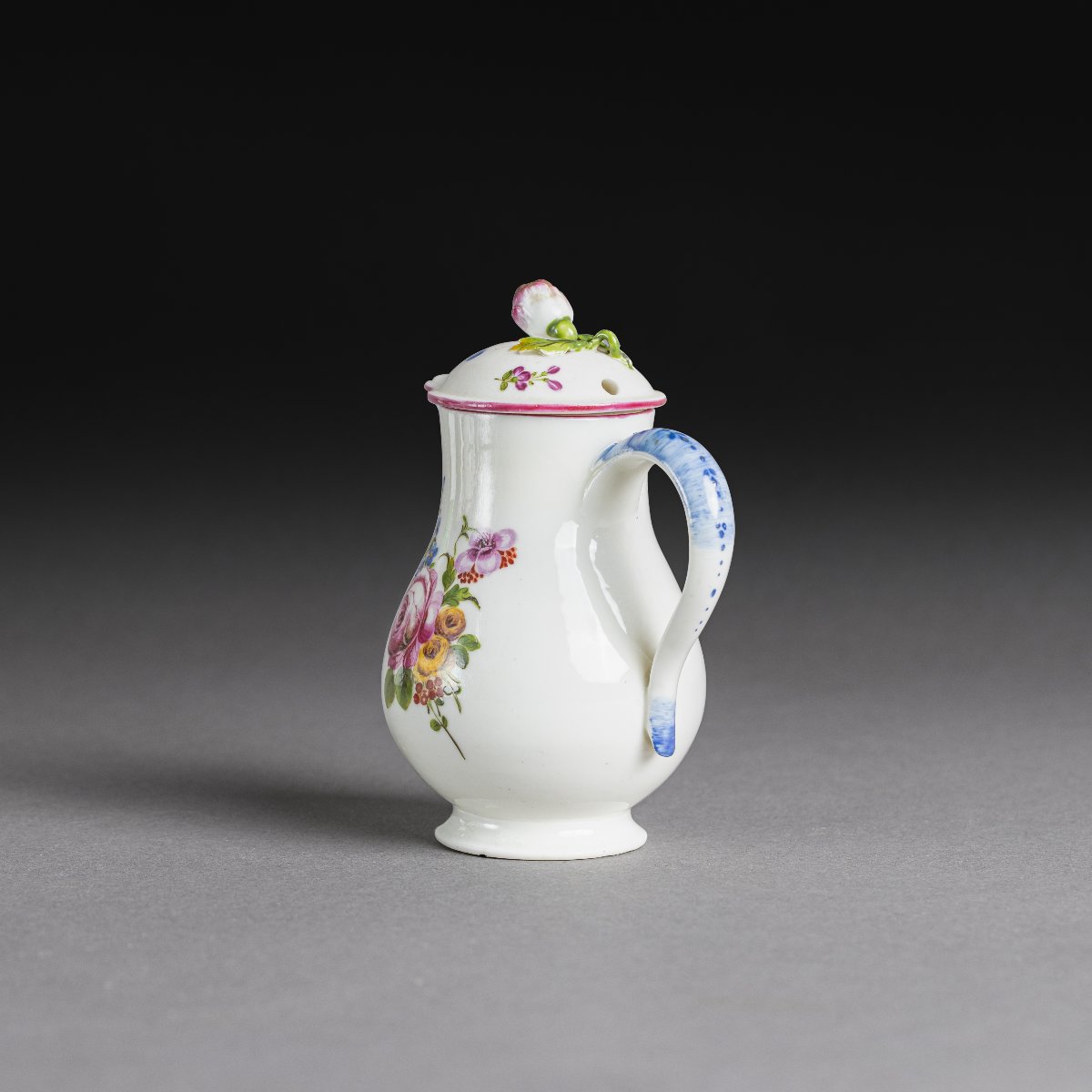 Mennecy, vers 1750 - petit pot à lait couvert en porcelaine tendre-photo-3