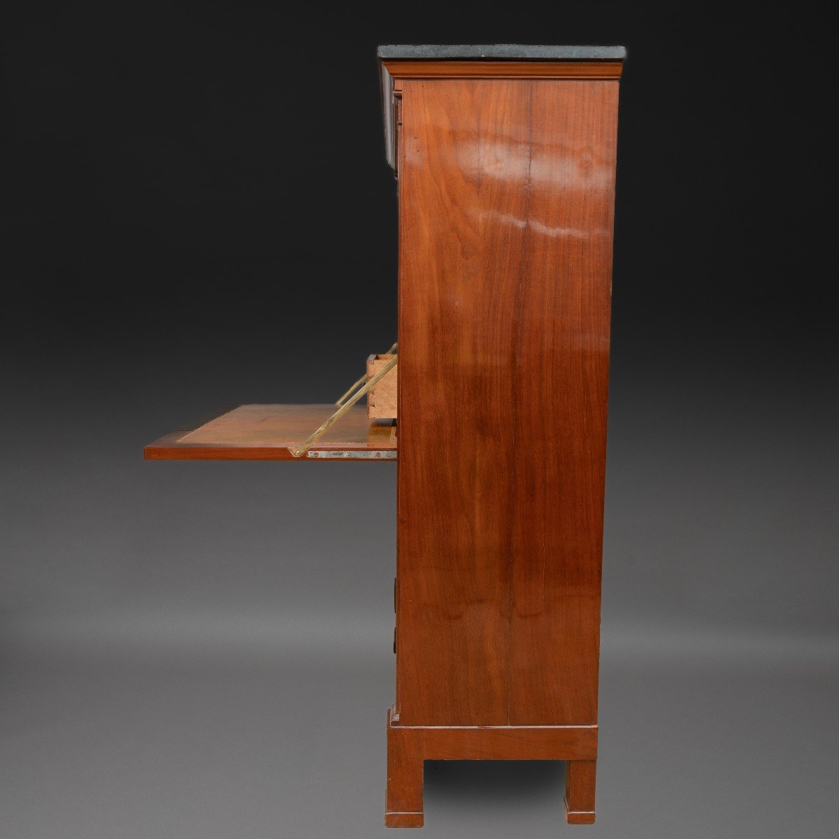 Jean Antoine Bruns - Mahogany Princely Secretary Desk - Delivered To Chantilly In 1816-photo-3