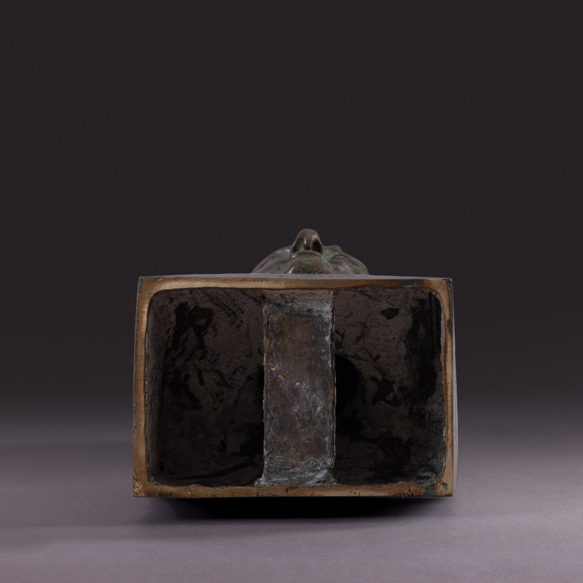 Library Bust Depicting André Marie Ampère - Patinated Bronze-photo-5