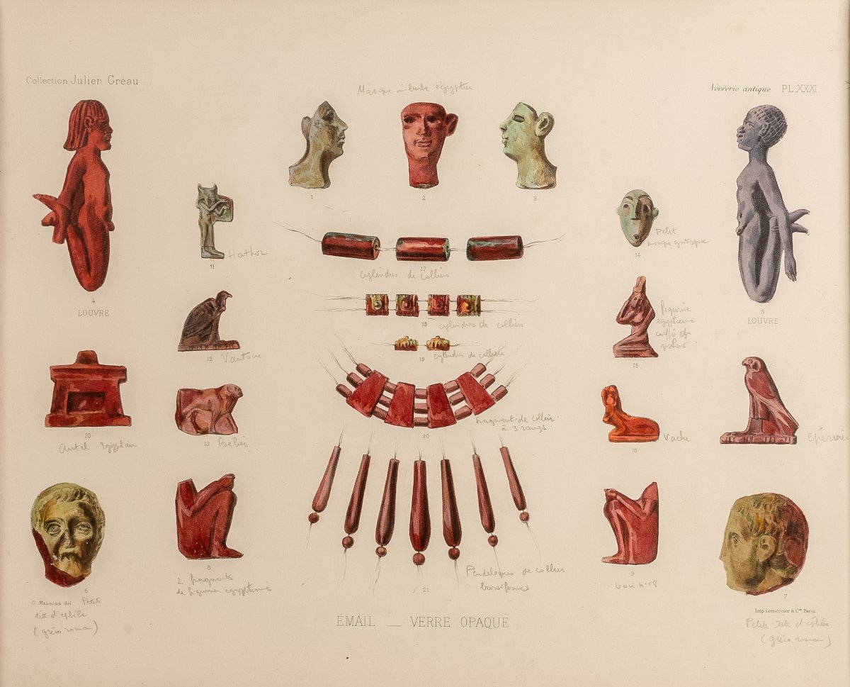 Anticomanie - planche gravée et gouachée de la collection Julien Gréau - tirage 90-photo-2