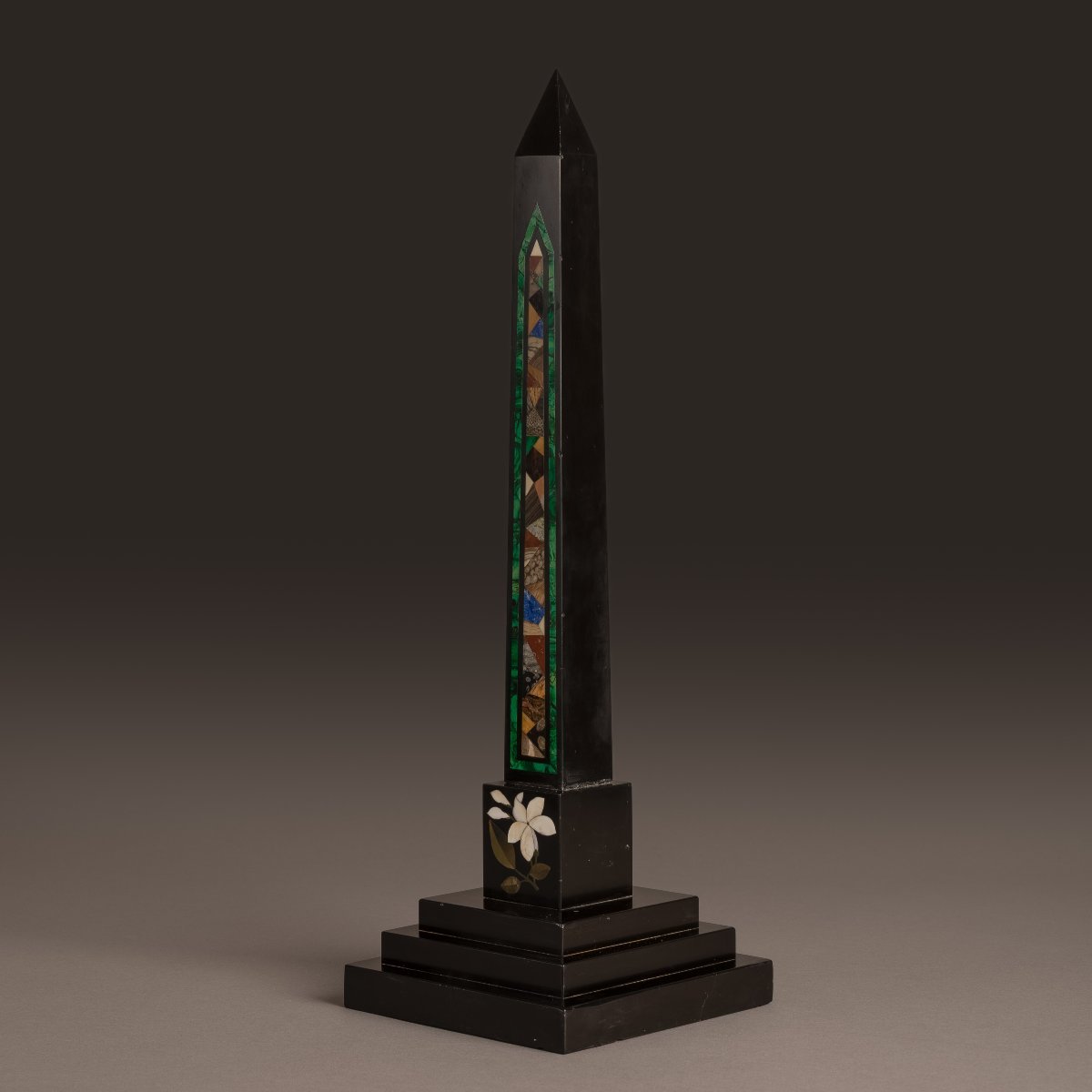 Ashford, Circa 1840 - Derbyshire Grand Tour Sample Obelisk - Pietra Dura-photo-2