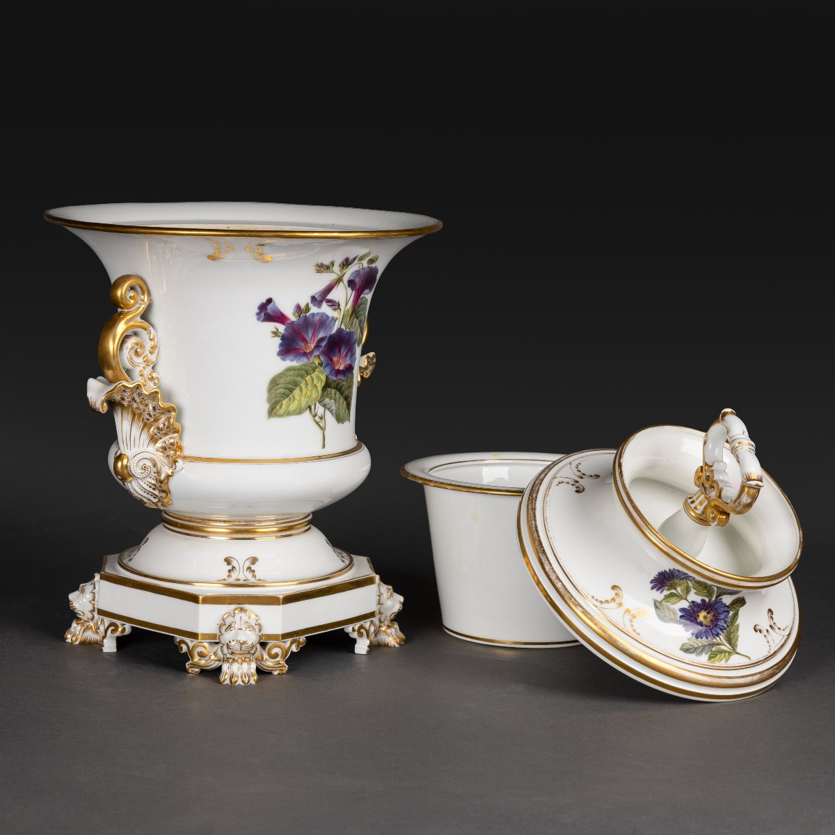 Crystal Staircase, Circa 1830—large Porcelain Ice Cream Cooler —boin Period (1829–40)-photo-5