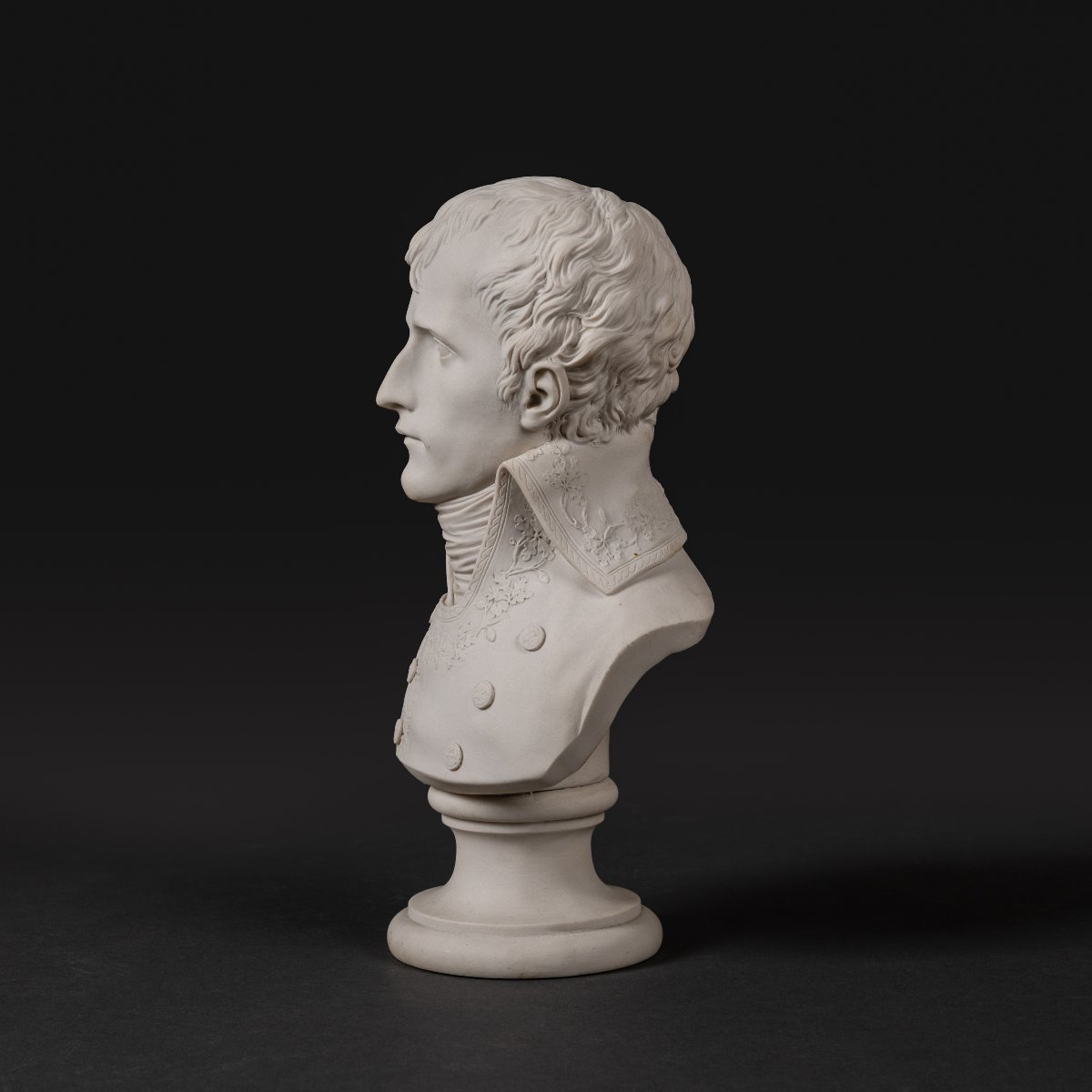 Manufacture de Sèvres, 1800-1801 - buste de Bonaparte Consul d'après Boizot - biscuit -photo-3