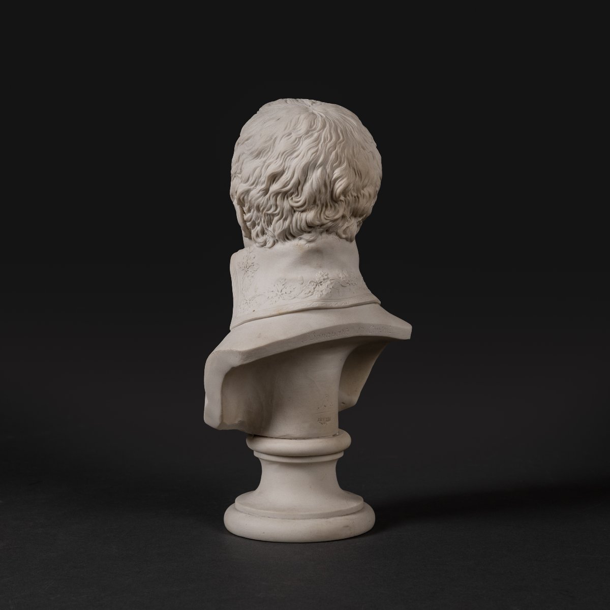 Manufacture de Sèvres, 1800-1801 - buste de Bonaparte Consul d'après Boizot - biscuit -photo-4