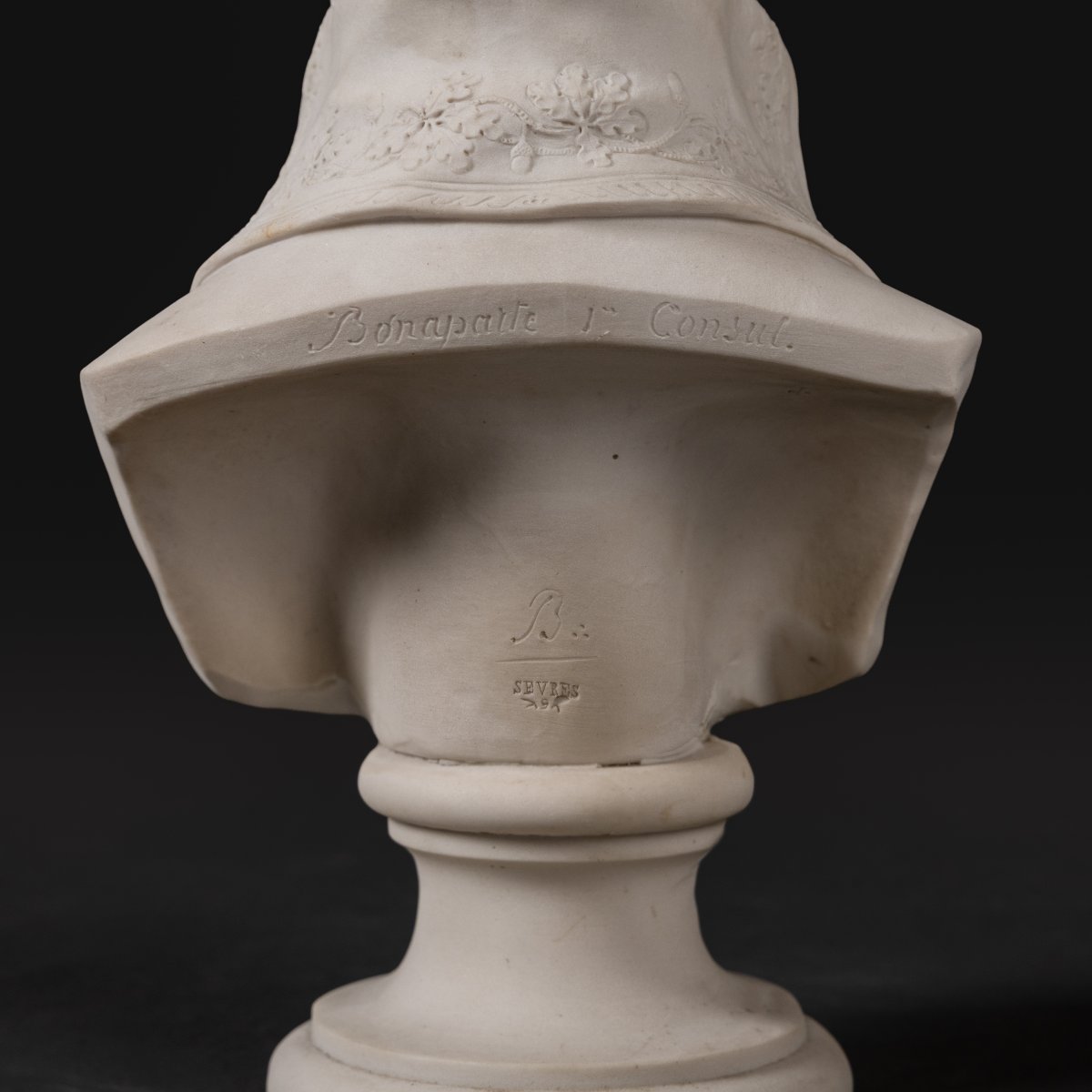 Manufacture de Sèvres, 1800-1801 - buste de Bonaparte Consul d'après Boizot - biscuit -photo-5