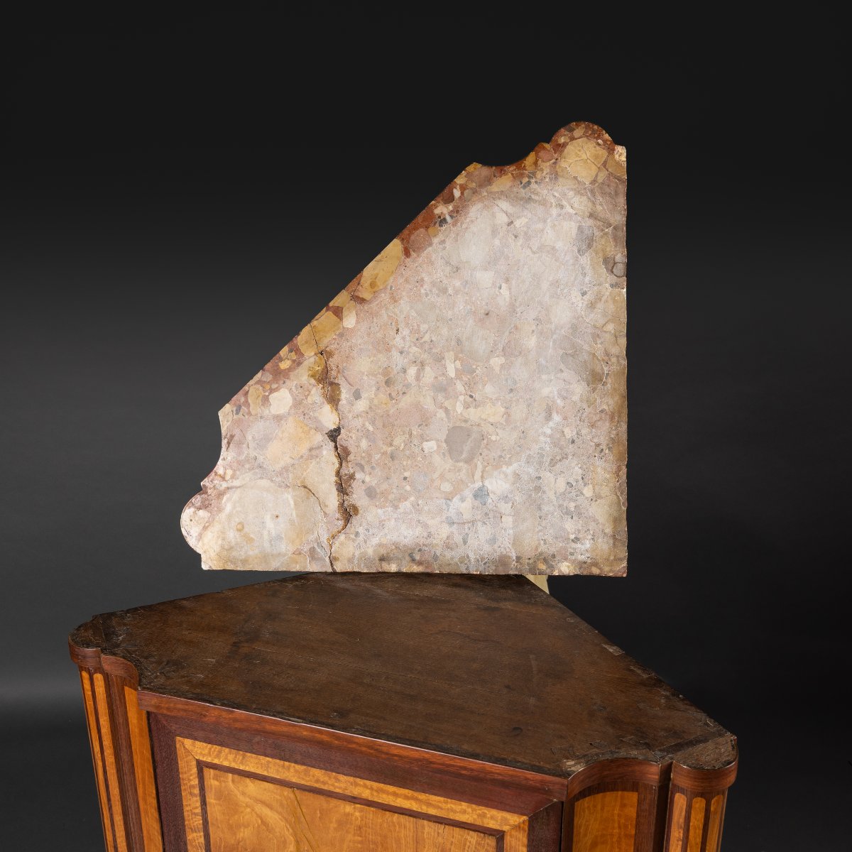 Etienne Levasseur, Maitre In 1767—corner Cupoboard - Lemonwood —louis XVI Period-photo-1