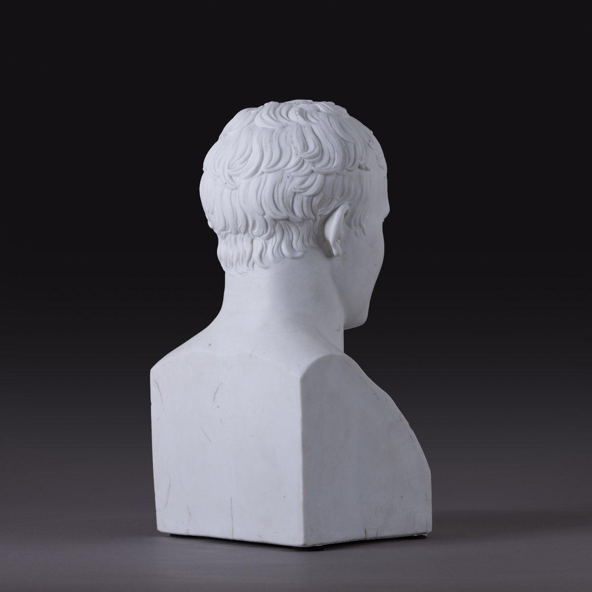 Manufacture Impériale de Sèvres, 1808 - buste de Napoléon d'ap. Chaudet - 2nde grandeur, biscui-photo-2