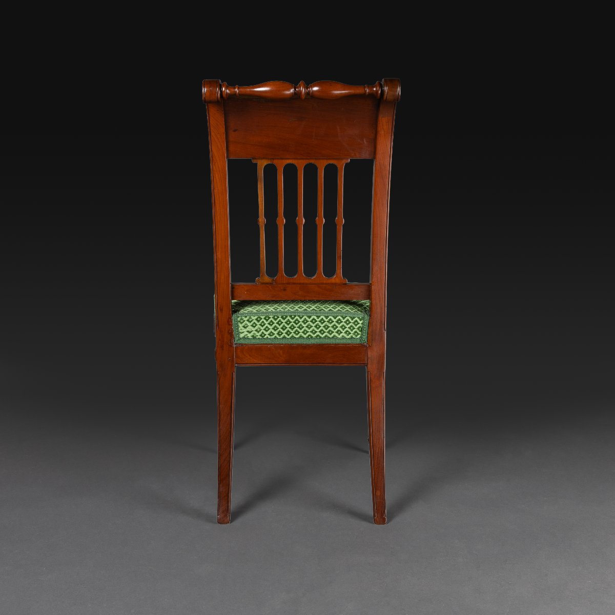 Georges Jacob, C. 1790—louis XVI-style Mahogany And Lemonwood Chair, Directoire Period—lefuel Collection-photo-1