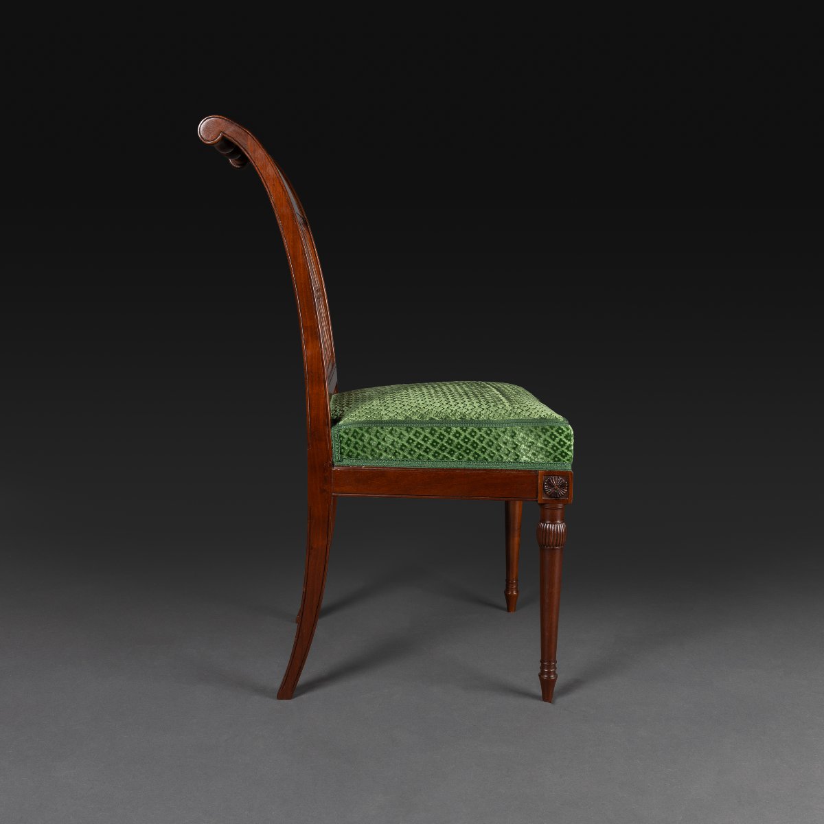 Georges Jacob, C. 1790—louis XVI-style Mahogany And Lemonwood Chair, Directoire Period—lefuel Collection-photo-3