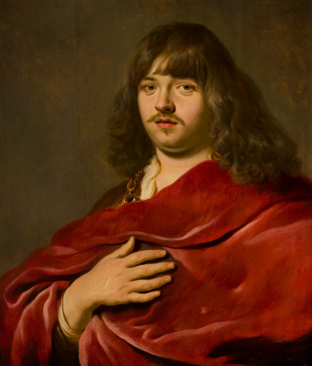 Pays-Bas ou Angleterre, époque Louis XIV - important buste d'homme en terre cuite XVIIe-photo-8
