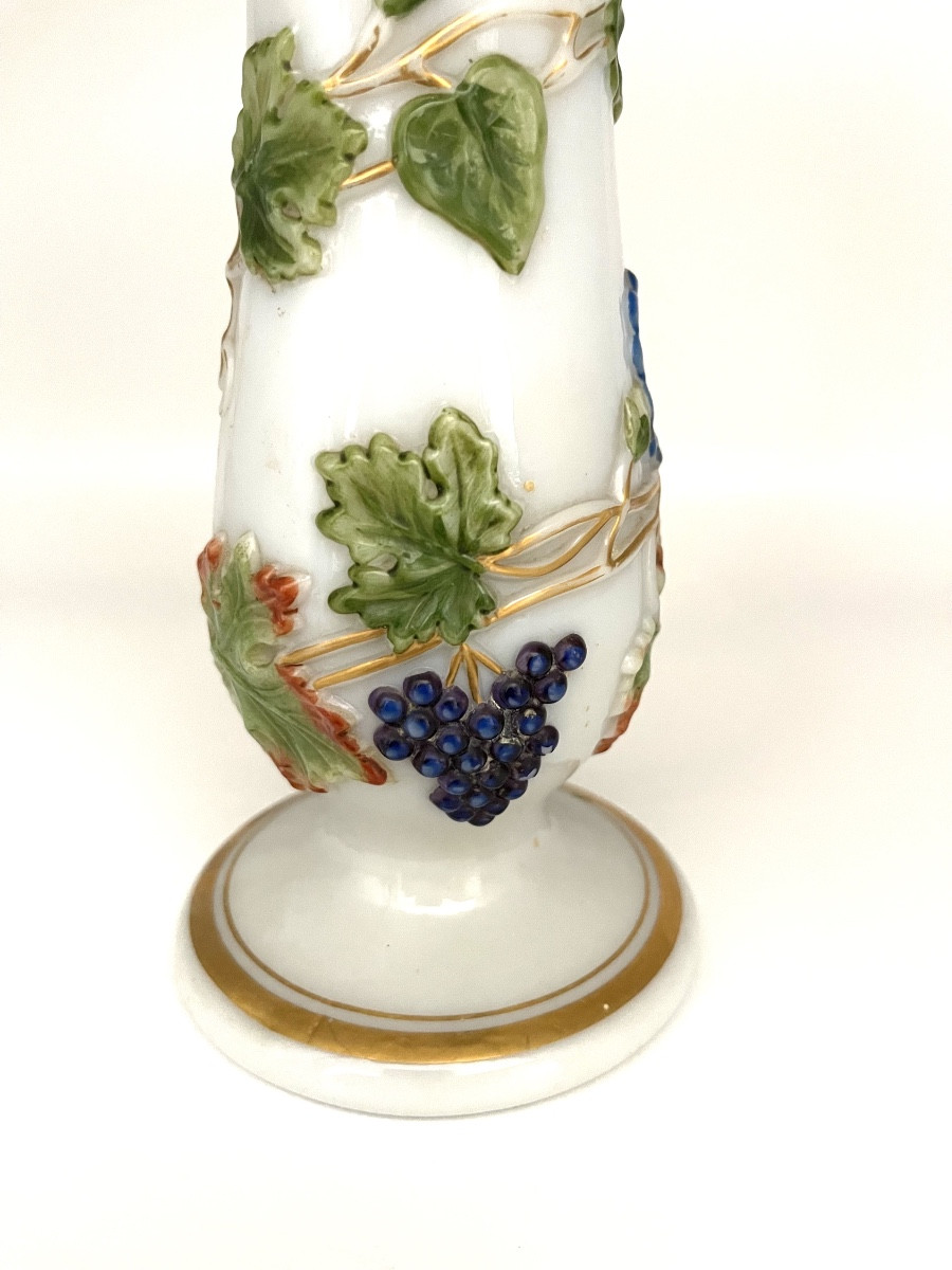 Baccarat - Opaline Vase Late 19th-photo-2