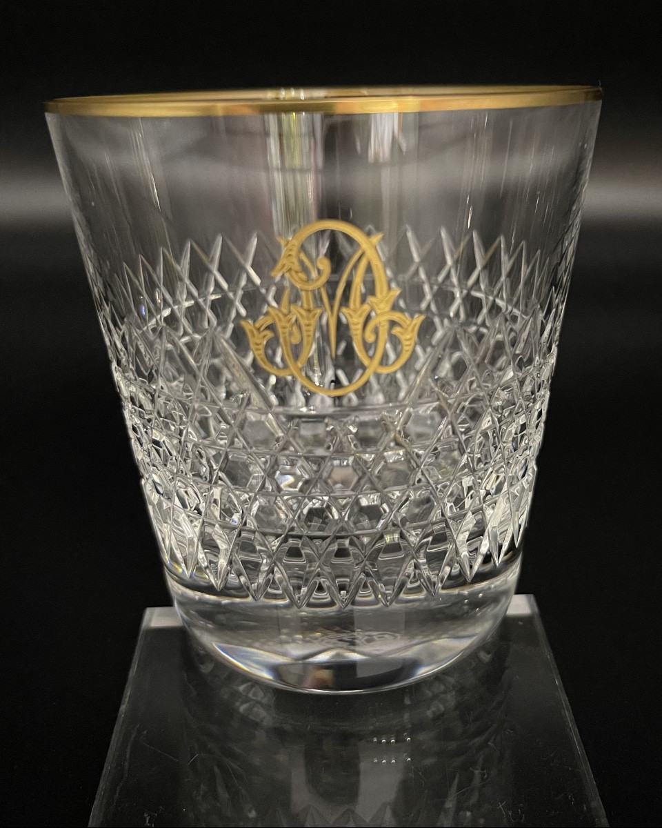 Baccarat - 6 Gobelets Whisky  Lucullus  Or-photo-3