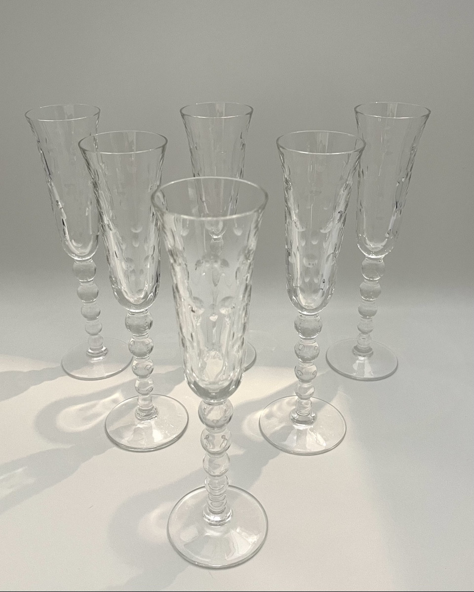 Bubbles - Saint-louis - 6 Champagne Flutes