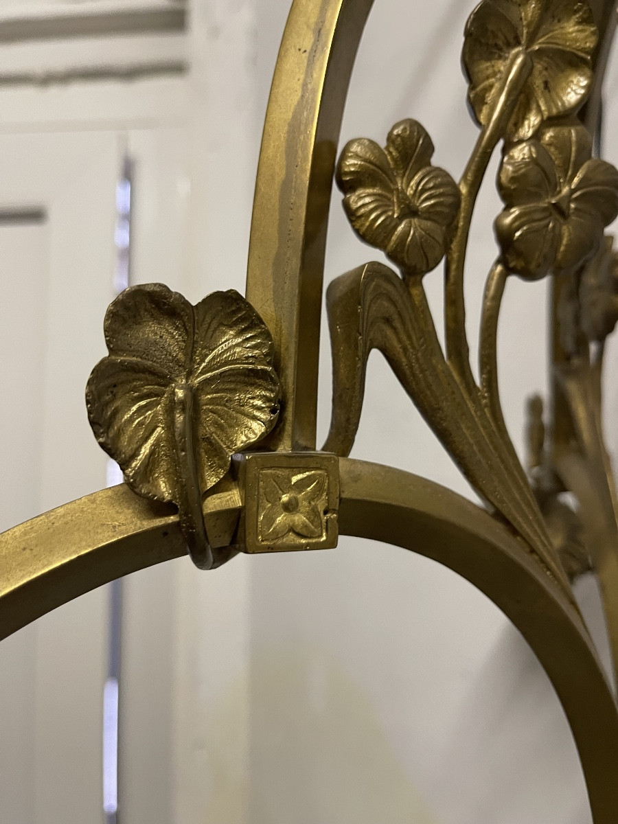 DAUM- NANCY  - Lustre Art Nouveau -photo-4