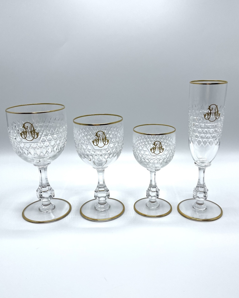 BACCARAT- service 73 pièces LUCULLUS  OR-photo-2