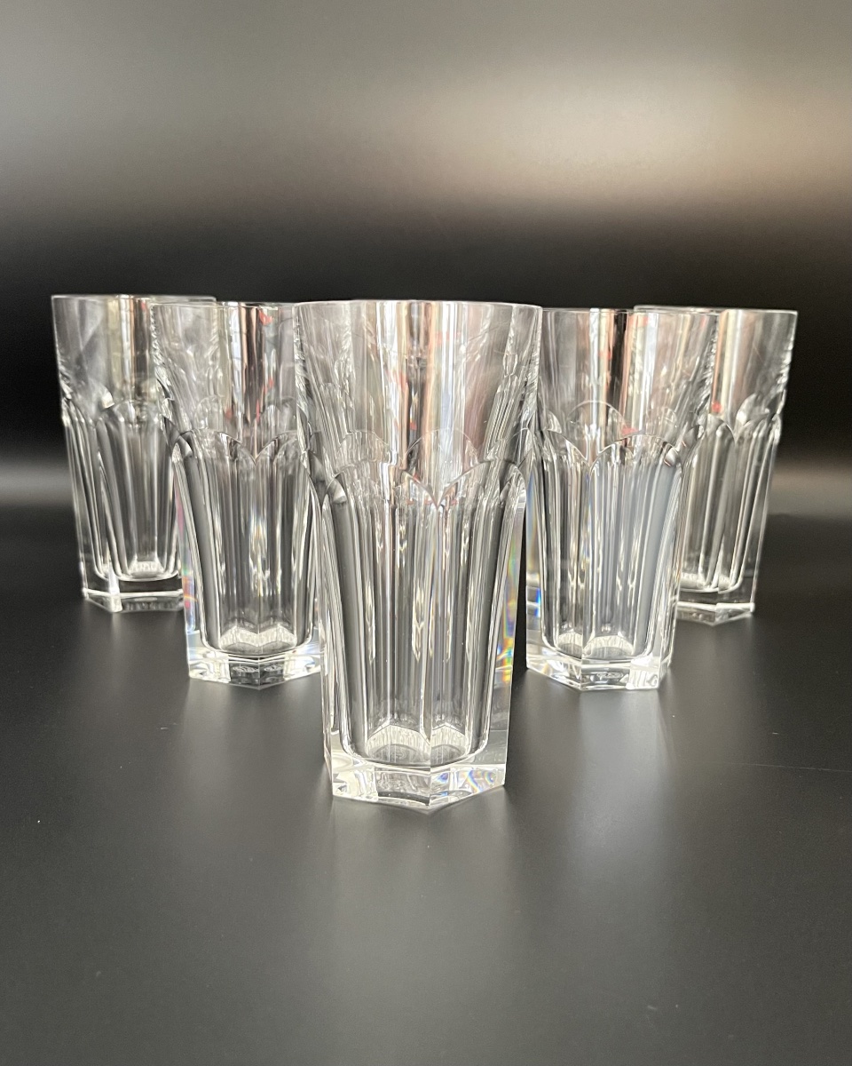 BACCARAT - 6 Chopes    ( 14 cm)  HARCOURT 1841   