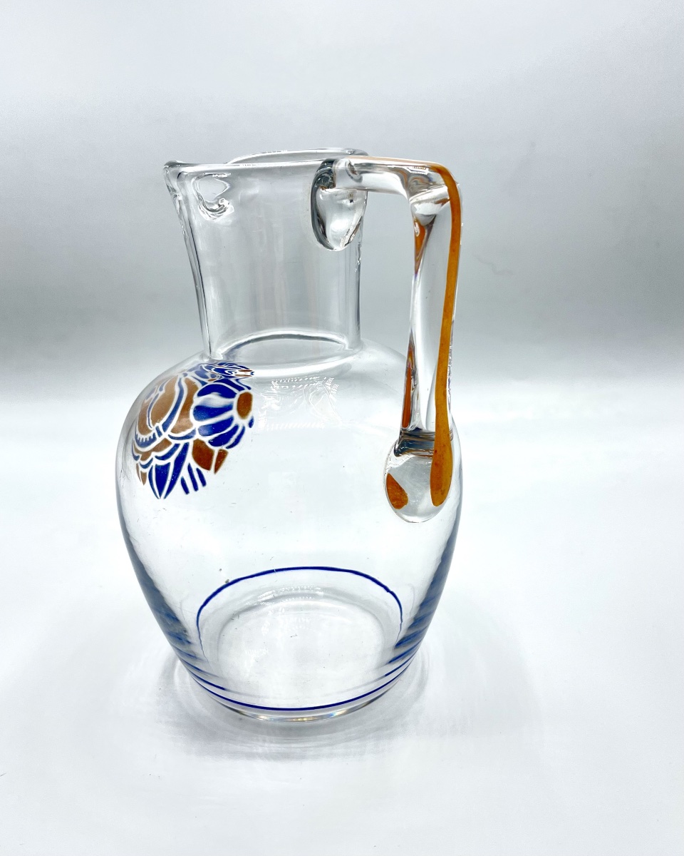 Baccarat - 1930s Enameled Jug-photo-2