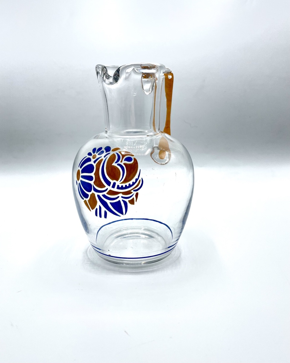 Baccarat - 1930s Enameled Jug