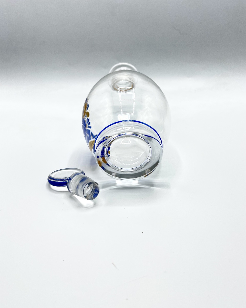 Baccarat - Small Enameled Carafe From The 1930s-photo-3