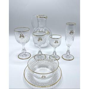 BACCARAT- service 73 pièces LUCULLUS  OR