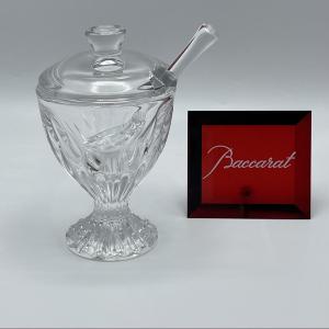 Baccarat - Massena Mustard Pot With Spoon