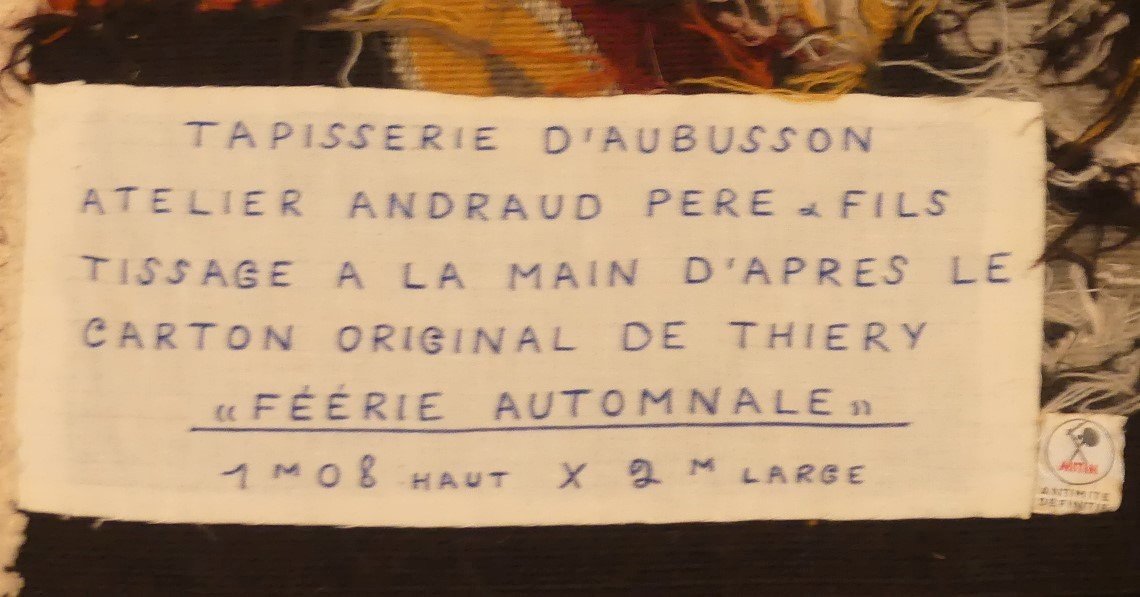 Gaston Thiery - Féérie Automnale - Tapisserie d'Aubusson-photo-3