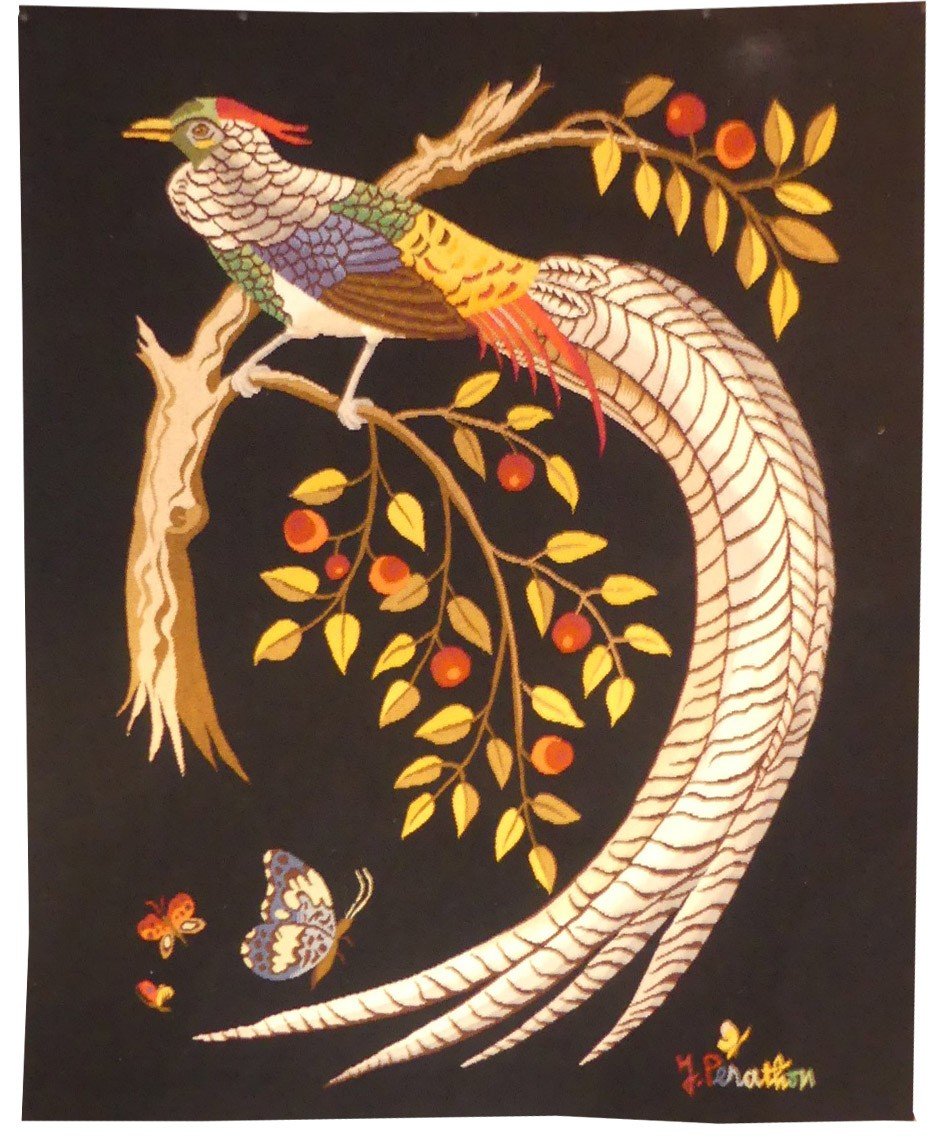 Jane Perathon - l'Oiseau d'Argent- Tapisserie d'Aubusson