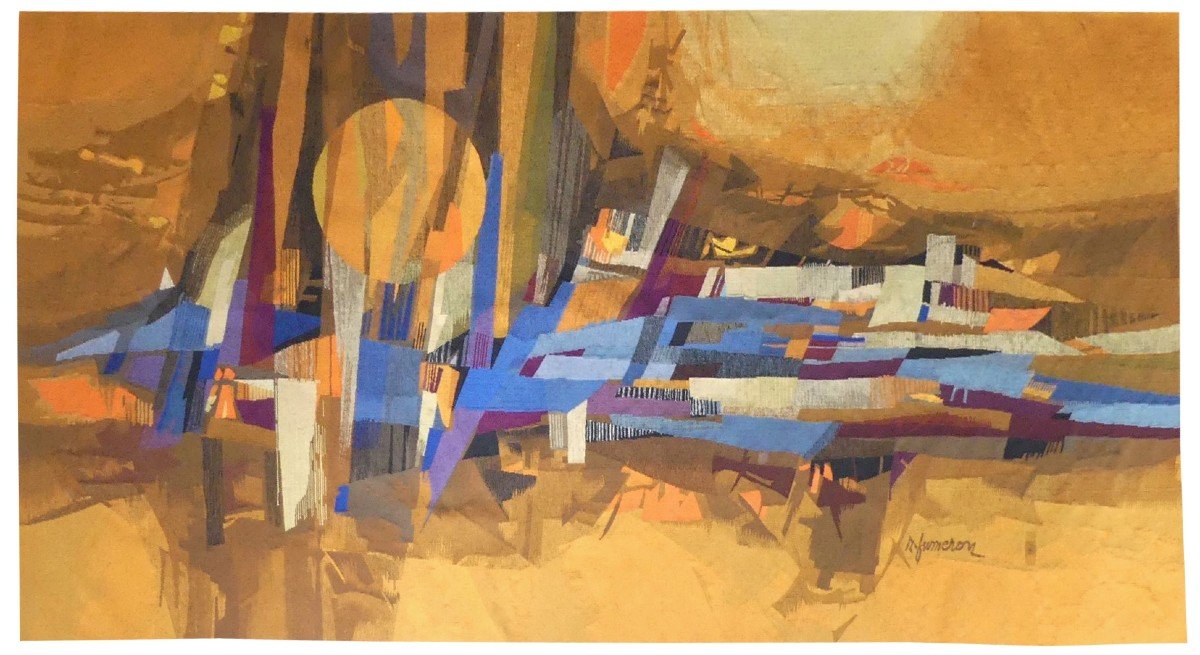 René Fumeron - Composition-tapestry Of Aubusson