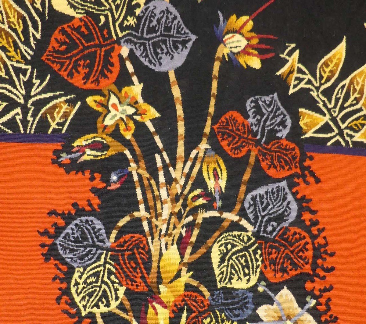 Jean Lurçat - Floral No. 3 - Aubusson Tapestry-photo-2