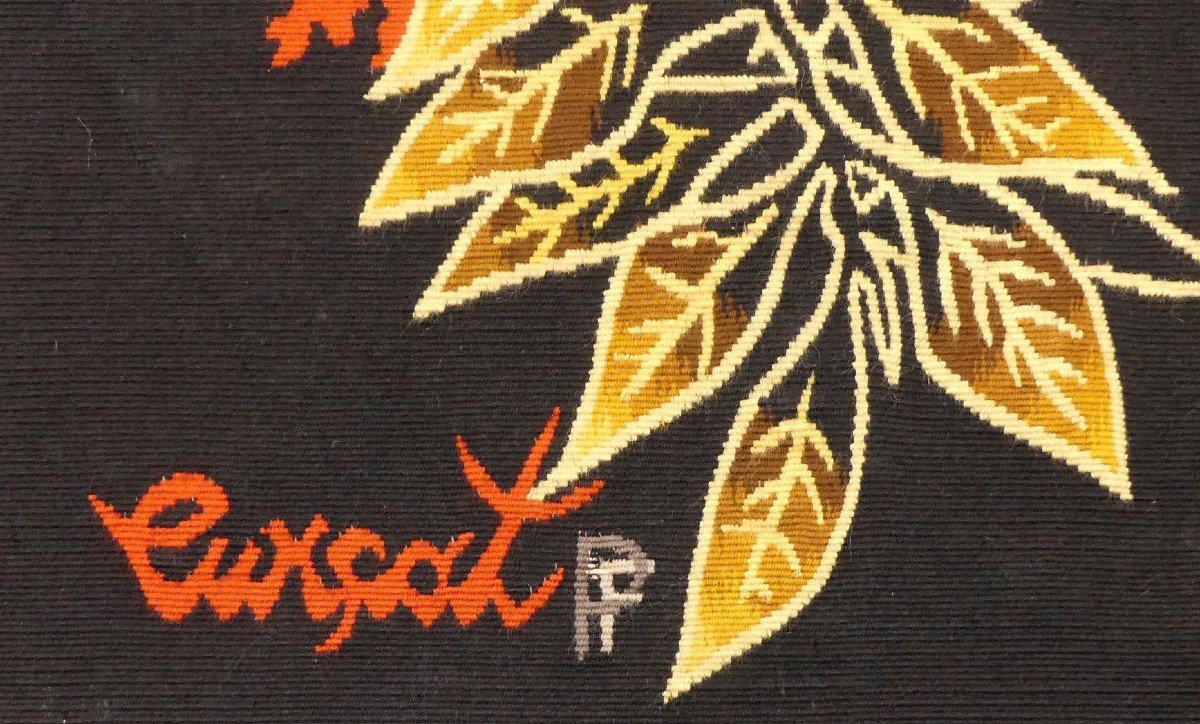 Jean Lurçat - Floral No. 3 - Aubusson Tapestry-photo-3