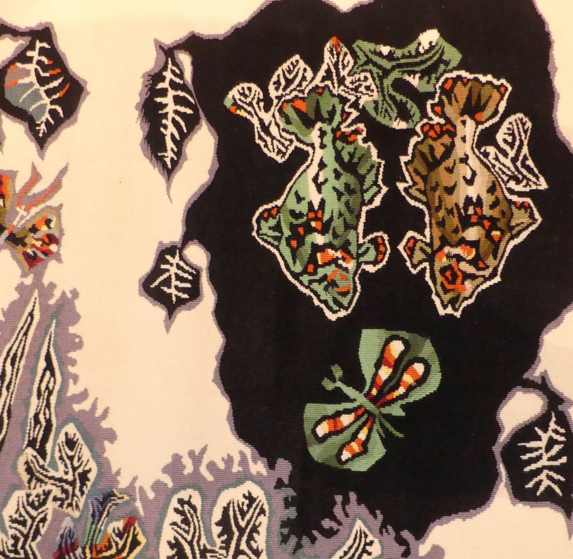 Jean Lurçat - White Checkerboard - Aubusson Tapestry-photo-2
