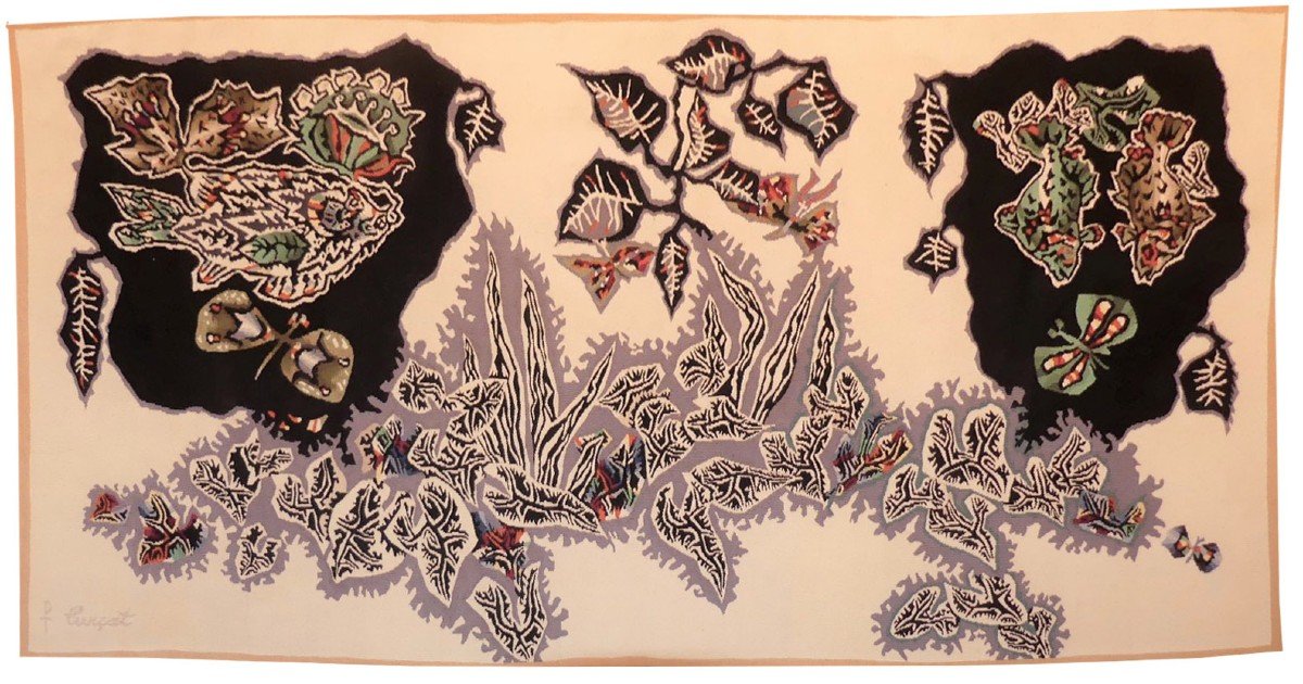 Jean Lurçat - White Checkerboard - Aubusson Tapestry