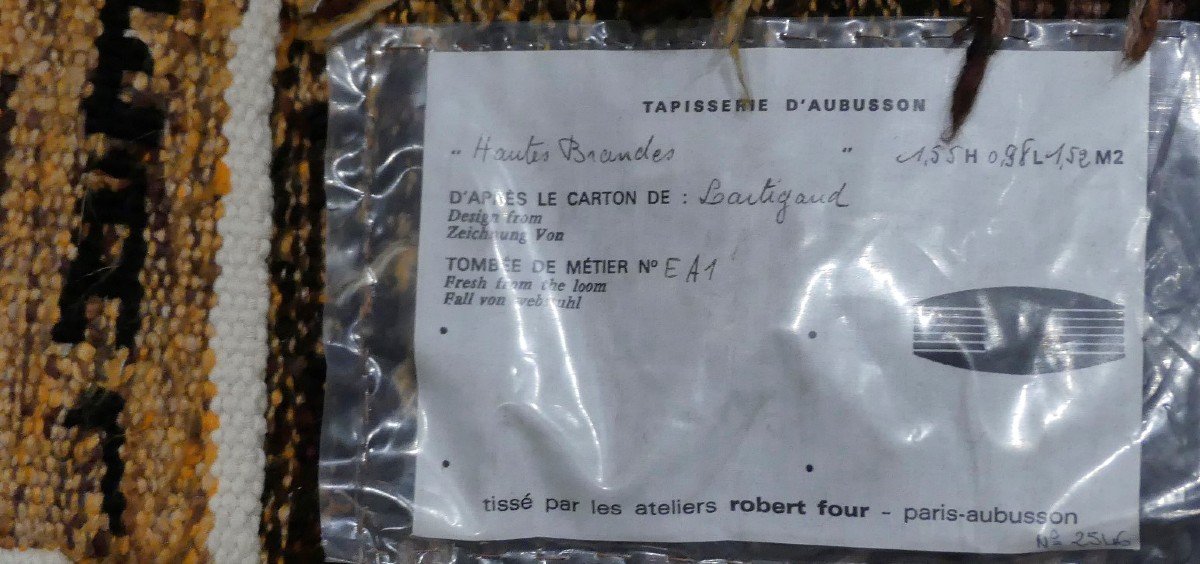 Jean-michel Lartigaud - Hautes Brandes - Aubusson Tapestry-photo-4