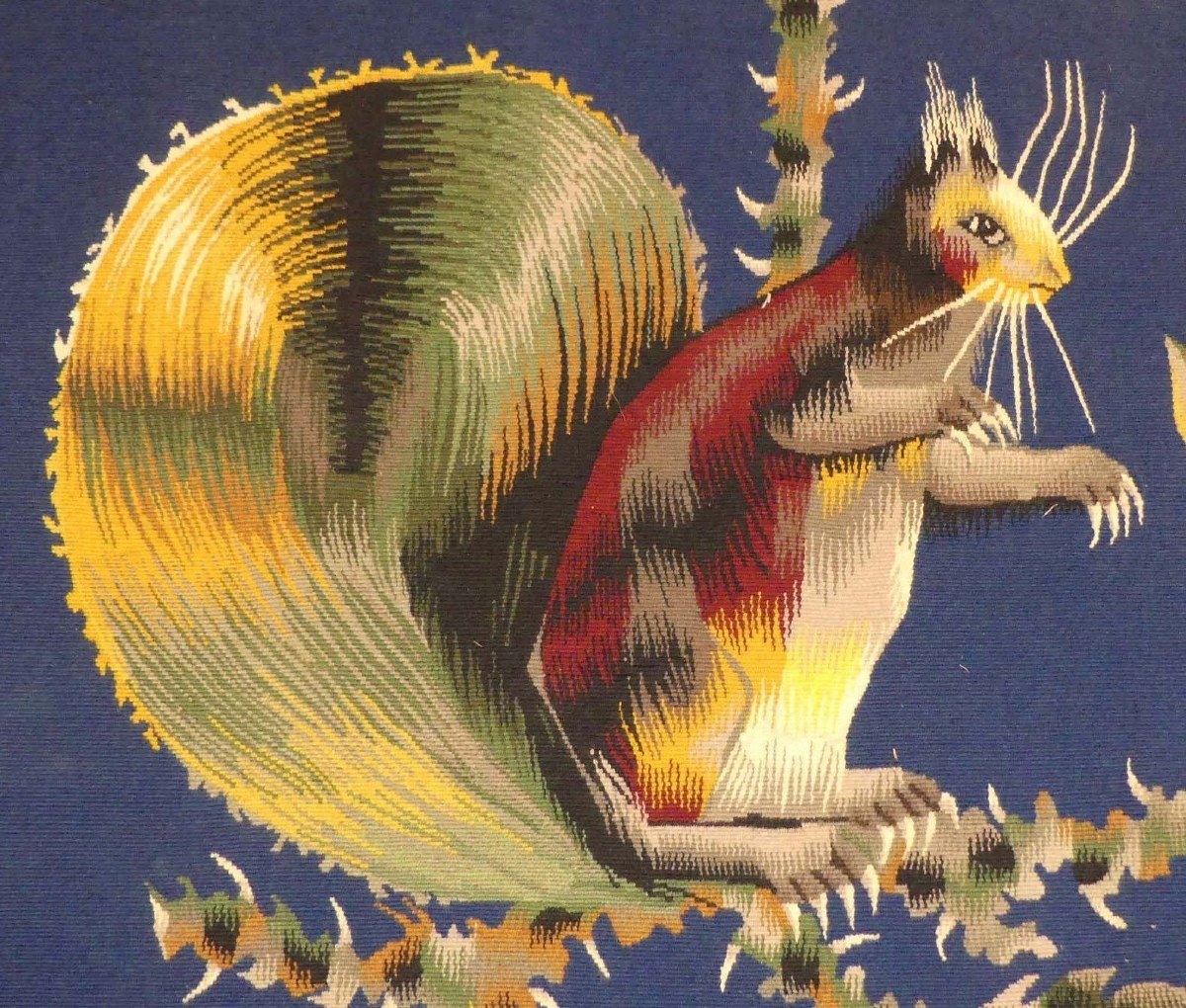 Edmond Dubrunfaut - The 2 Squirrels - Tapestry -photo-2