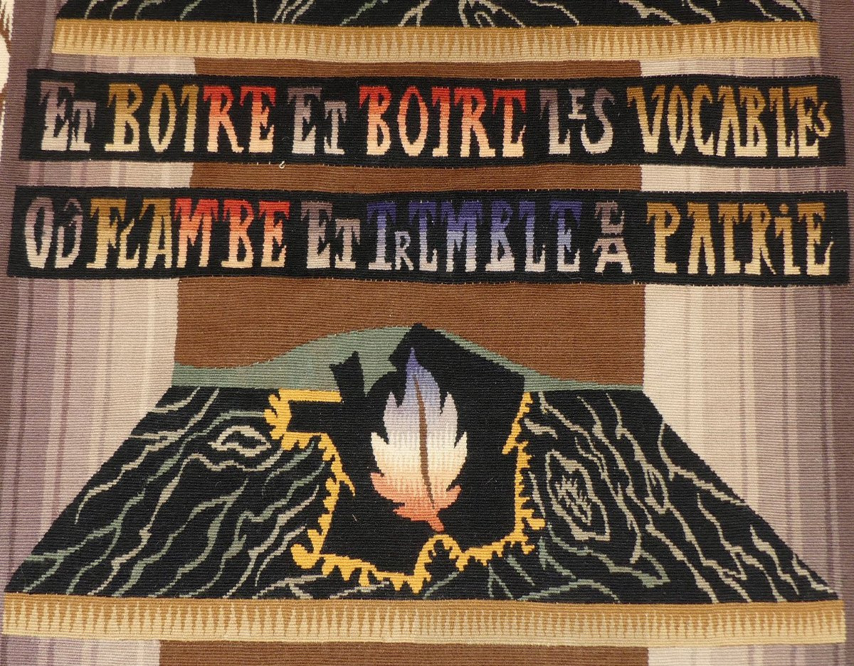 Jean Lurçat -  Le conscrit des 100 villages - Tapisserie d'Aubusson-photo-2