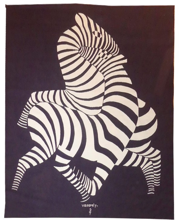 Victor Vasarely - The Zebras - Aubusson Tapestry