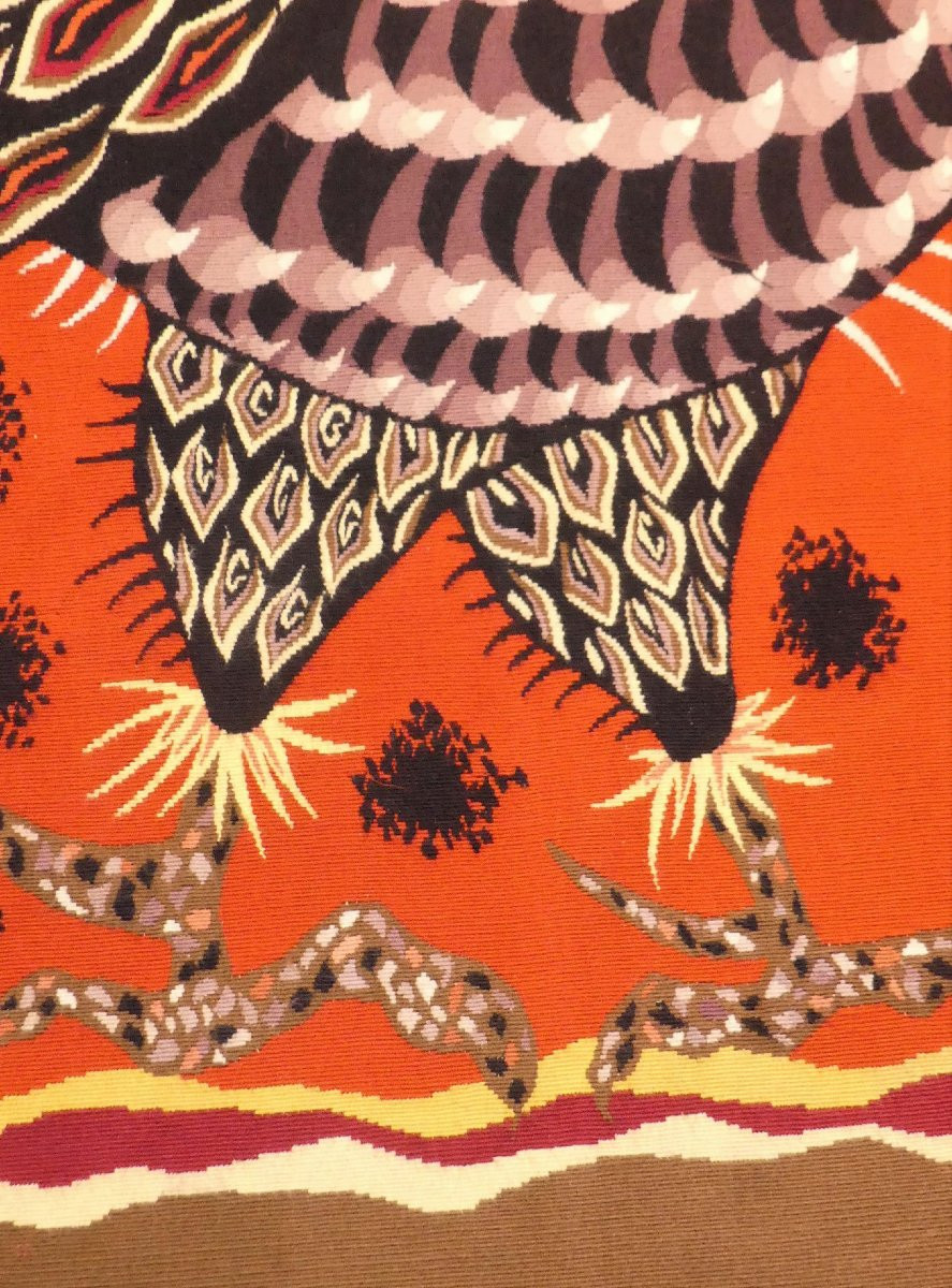 Jean Lurçat - Scarlet Day - Aubusson Tapestry-photo-3