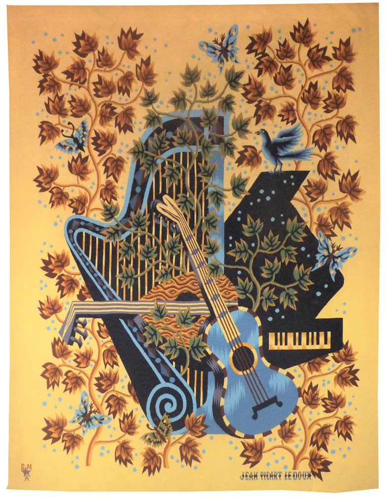 Jean PICART LE DOUX -   Concerto   - Tapisserie d'Aubusson-photo-2