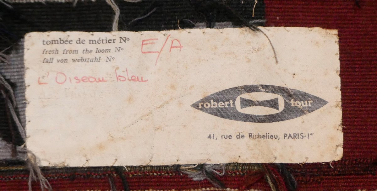 After Raoul Dufy - The Blue Bird - Aubusson Tapestry-photo-4