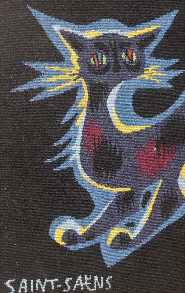 Marc Saint-Saëns - Nocturne  -  Tapisserie d'Aubusson-photo-3