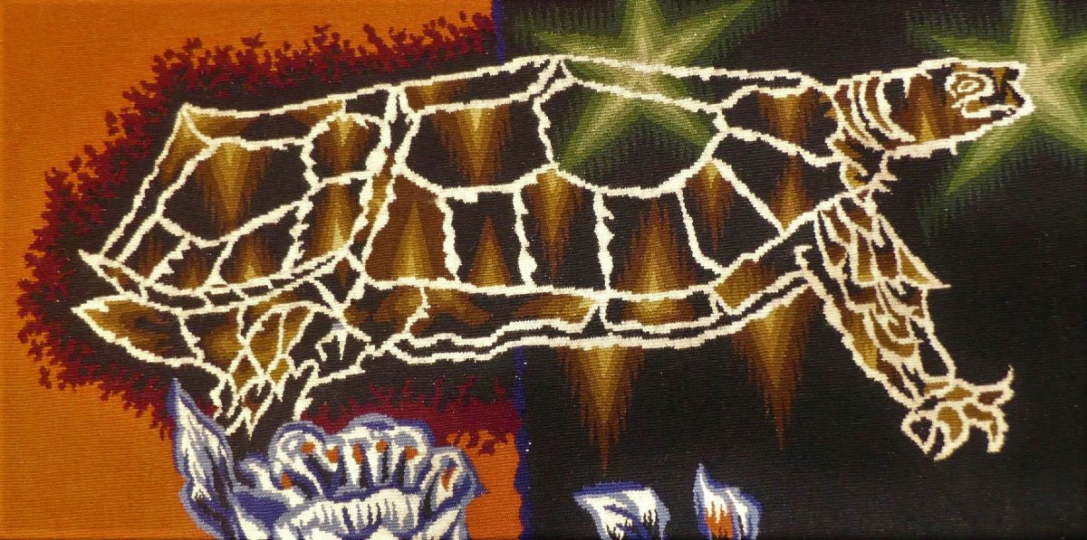 Jean Lurçat - La guêpe - Tapisserie d'Aubusson-photo-2