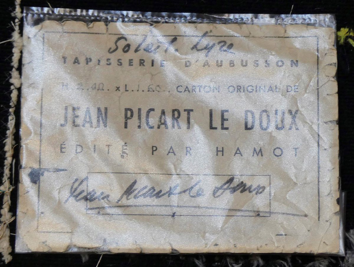 Jean Picart Le Doux - Sun-lyre - Aubusson Tapestry-photo-4